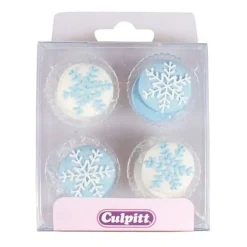 Culpitt Suikerdecoratie Sneeuwvlok, 12 stuks* Figuur Decoraties
