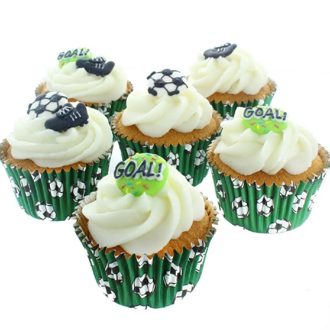 Culpitt Suikerdecoratie Voetbal 25mm 12st.* Figuur Decoraties