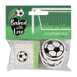 Culpitt Taartdecoratie Prikkers Voetbal 80mm 24st.* Ijsprikkers|Prikkers En Ringen