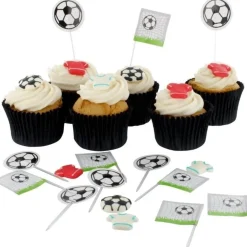 Culpitt Taartdecoratie Prikkers Voetbal 80mm 24st.* Ijsprikkers|Prikkers En Ringen