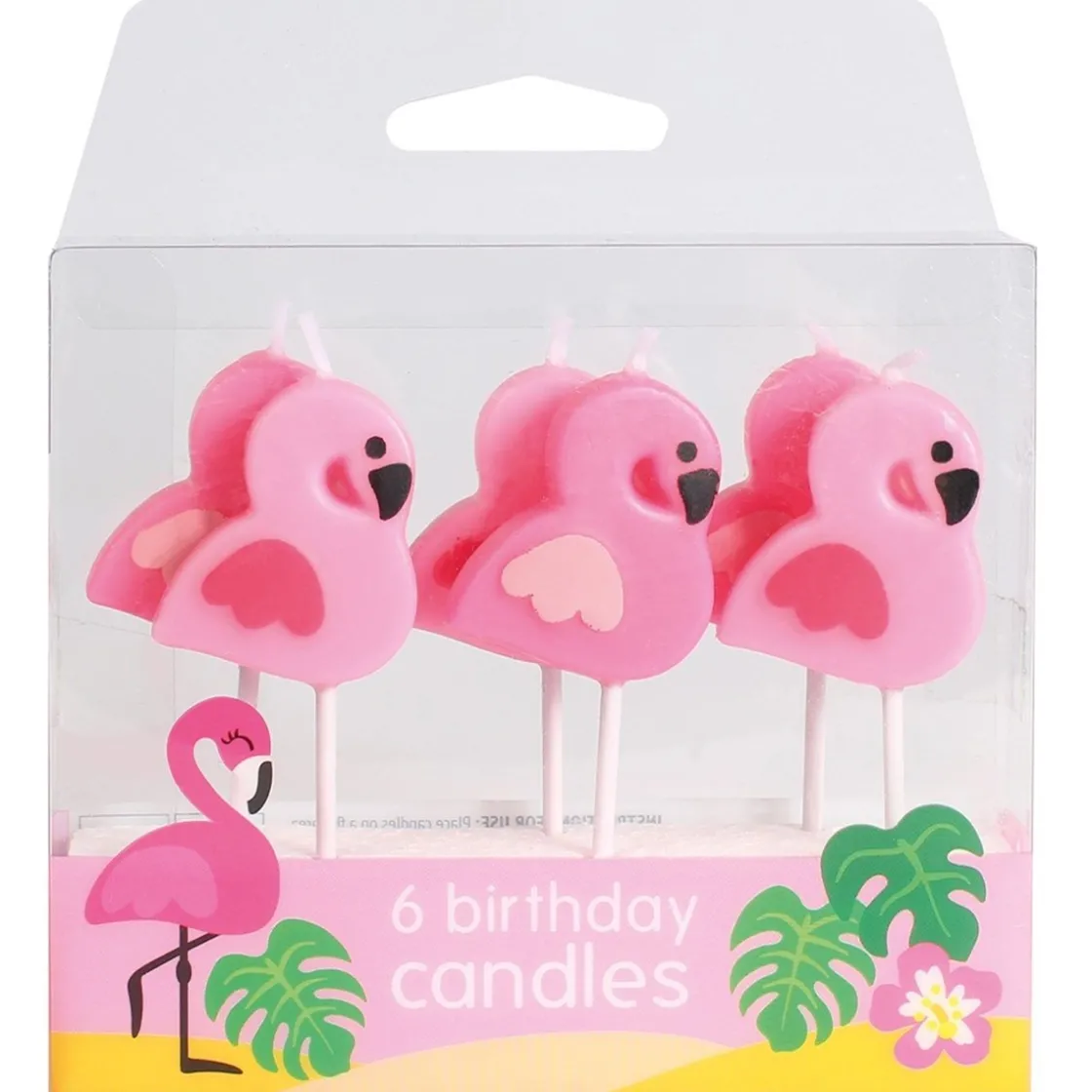 Culpitt Taartkaarsjes Flamingo 6st.* Kaarsjes En Vuurwerk