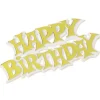 Culpitt Taarttopper Happy Birthday Goud 7,5cm 50st.* Taartsets En Toppers