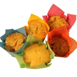 Overig Cupcake - Muffin cup Tulp Medium Kleurenmix 800 st.* Bakvormen Papier