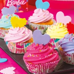 Decora Cupcake Vormpjes Barbie #2 Ø50x32(h)mm 36 stuks*** Bakvormen Papier
