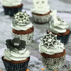 Decora Cupcake Vormpjes Halloween Spinnenweb Ø50x32(h) cm 36 stuks* Bakvormen Papier