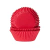 House of Marie Cupcake Vormpjes HoM Dieprood 50x33mm. 50st.* Bakvormen Papier