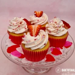 House of Marie Cupcake Vormpjes HoM Dieprood 50x33mm. 50st.* Bakvormen Papier