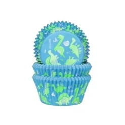 House of Marie Cupcake Vormpjes HoM Dinosaurus 50x33mm. 50st.* Bakvormen Papier