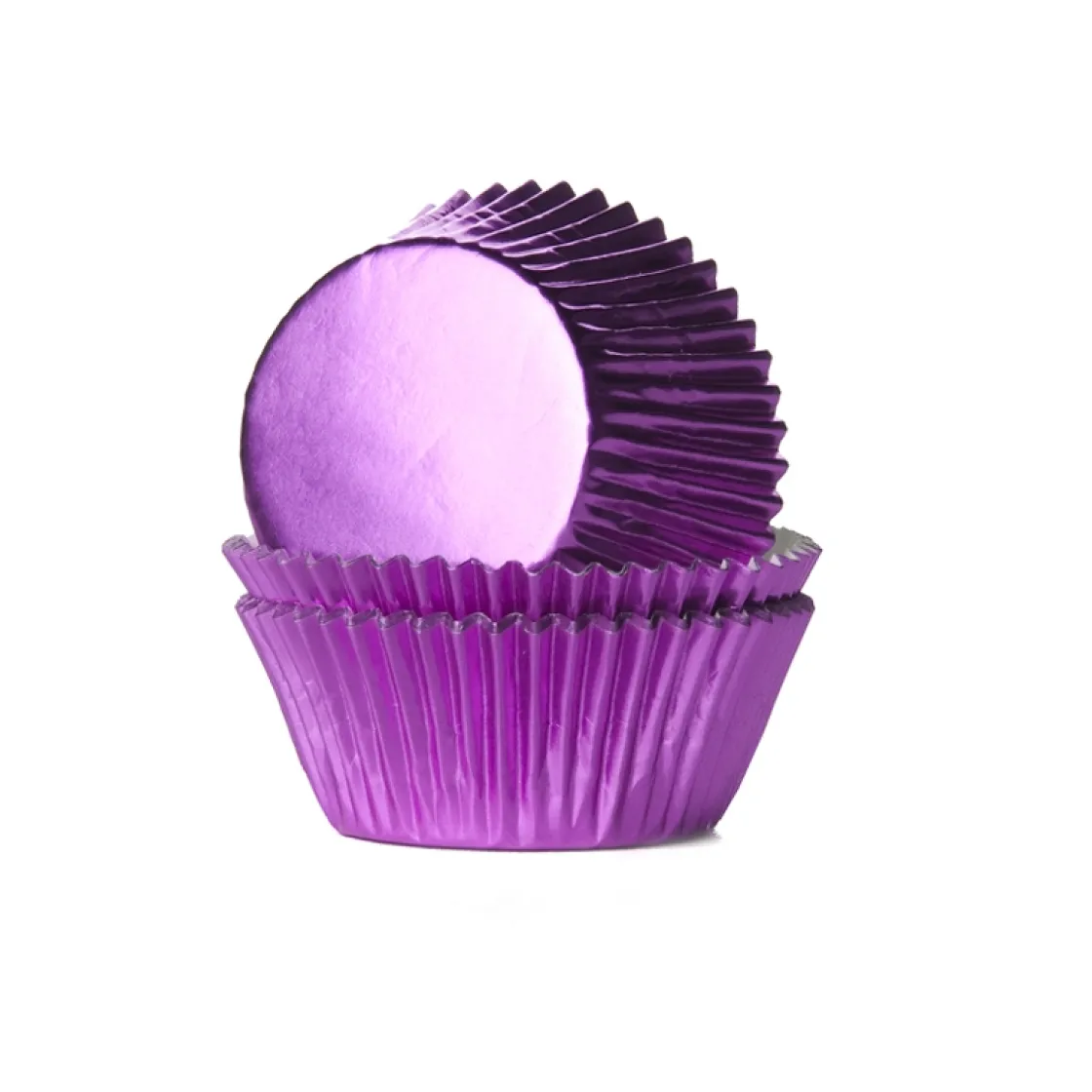 House of Marie Cupcake Vormpjes HoM Folie Roze 51x38mm. 24st.* Bakvormen Papier