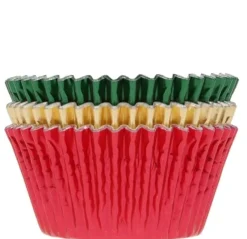House of Marie Cupcake Vormpjes HoM Folie Kerst 51x38mm. 36st.* Bakvormen Papier