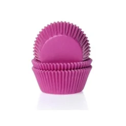 House of Marie Cupcake Vormpjes HoM Fuchsiaroze 50x33mm. 50st.* Bakvormen Papier