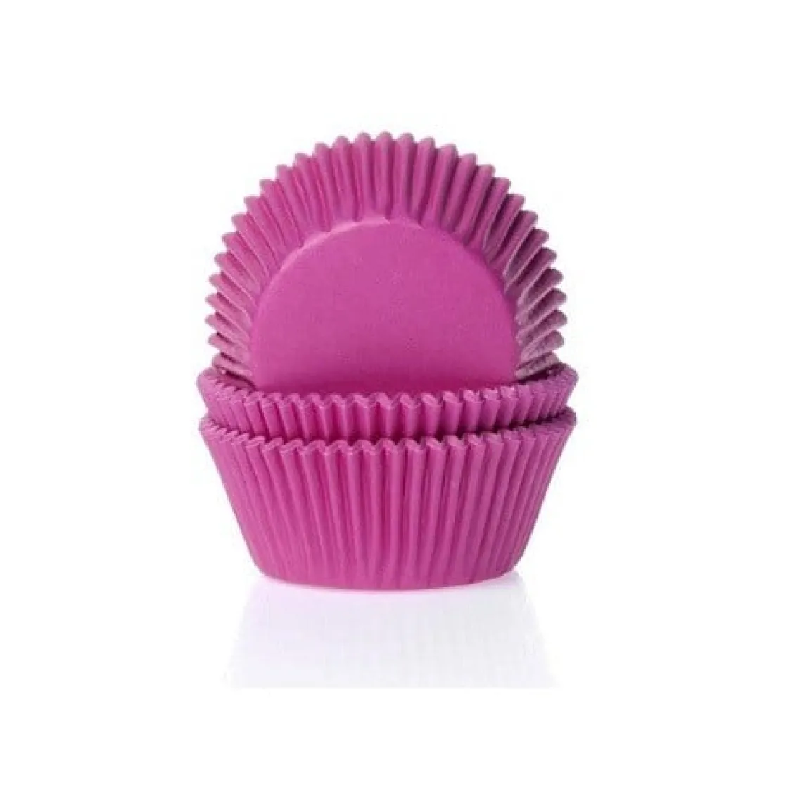 House of Marie Cupcake Vormpjes HoM Fuchsiaroze 50x33mm. 500st.*** Bakvormen Papier