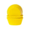 House of Marie Cupcake Vormpjes HoM Geel 50x33mm. 500st.* Bakvormen Papier