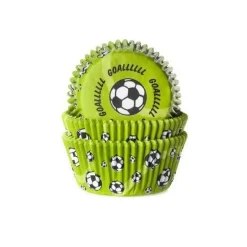 House of Marie Cupcake Vormpjes HoM Goal! Groen 50x33mm 50st.* Bakvormen Papier