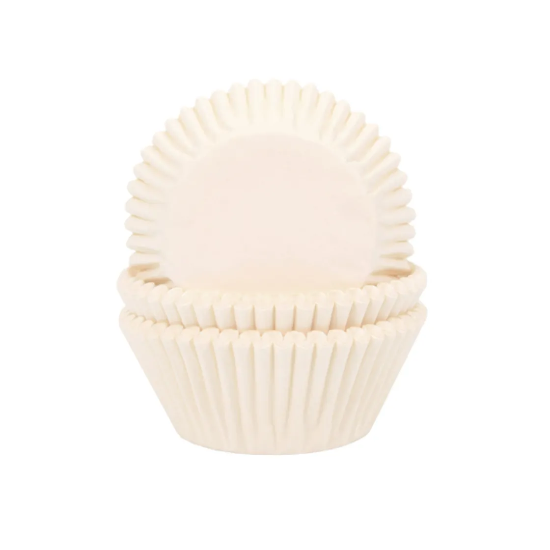 House of Marie Cupcake Vormpjes HoM Ivoor 50x33mm. 50st.* Bakvormen Papier