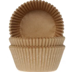 House of Marie Cupcake Vormpjes HoM Kraft 48x32mm. 500st.* Bakvormen Papier