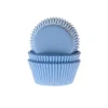 House of Marie Cupcake Vormpjes HoM Licht Blauw 50x33mm. 500st.* Bakvormen Papier