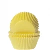 House of Marie Cupcake Vormpjes HoM MINI Geel 35x23mm. 60st.* Bakvormen Papier