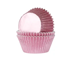 House of Marie Cupcake Vormpjes HoM MINI Folie Baby Roze 33x20mm. 36st.* Bakvormen Papier