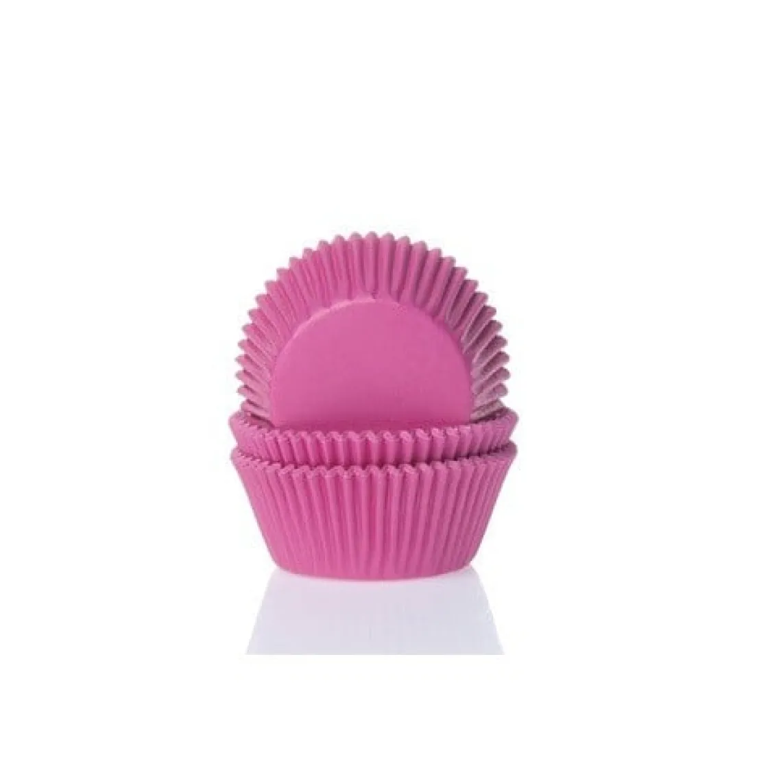 House of Marie Cupcake Vormpjes HoM MINI Fuchsiaroze 35x23mm. 60st.* Bakvormen Papier