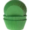 House of Marie Cupcake Vormpjes HoM MINI Grasgroen 35x23mm. 60st.* Bakvormen Papier