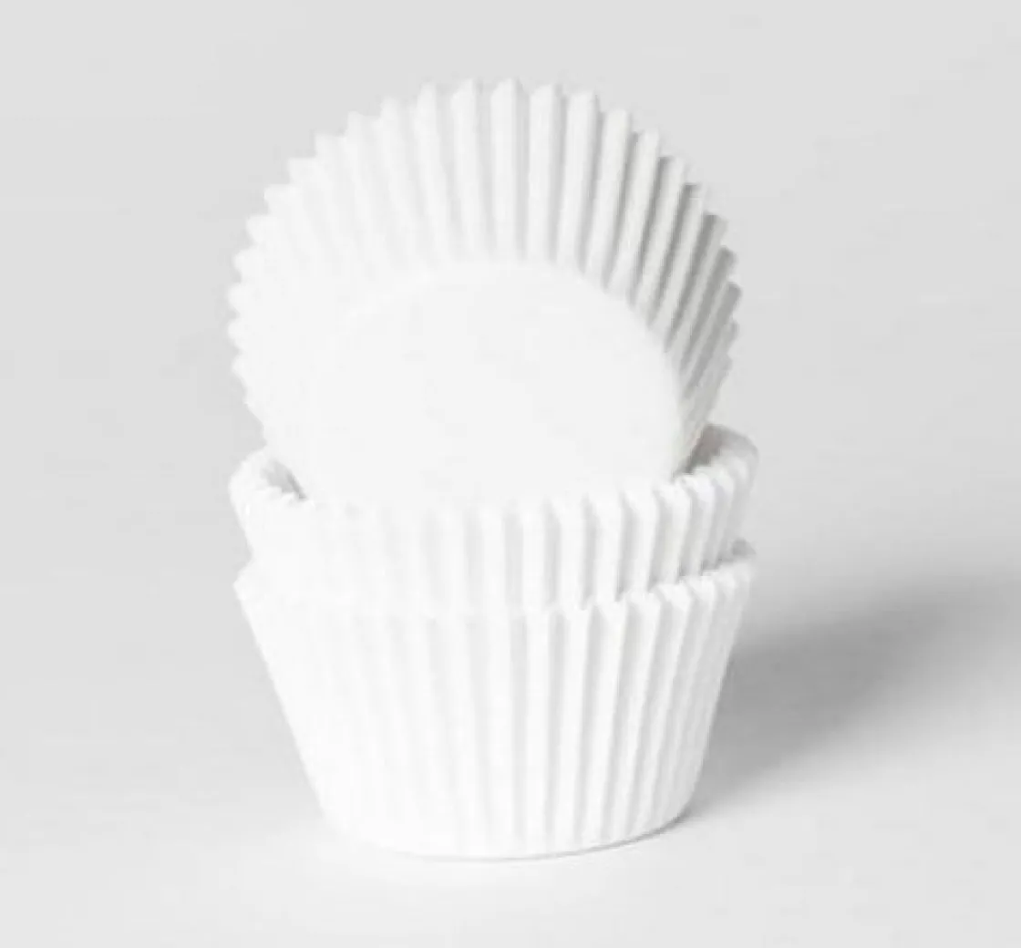 House of Marie Cupcake Vormpjes HoM MINI Wit 35x23mm. 60st.* Bakvormen Papier