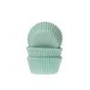 House of Marie Cupcake Vormpjes HoM MINI Mint Groen 35x23mm. 60 st.* Bakvormen Papier