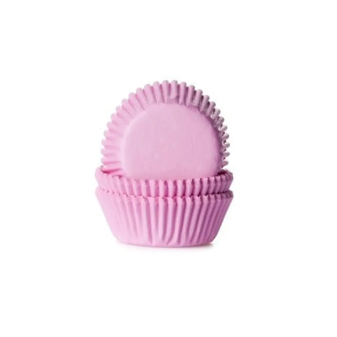 House of Marie Cupcake Vormpjes HoM MINI Licht Roze 35x23mm. 60st.* Bakvormen Papier
