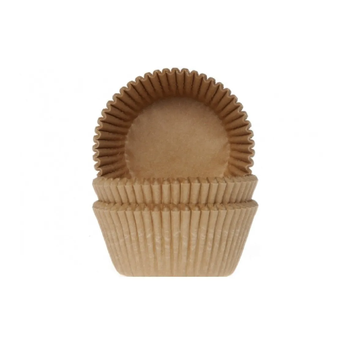 House of Marie Cupcake Vormpjes HoM MINI Kraft 35x23mm. 60st.* Bakvormen Papier
