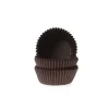 House of Marie Cupcake Vormpjes HoM MINI Bruin 35x23mm. 60 st.* Bakvormen Papier