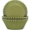House of Marie Cupcake Vormpjes HoM Mosgroen 50x33mm. 50st.* Bakvormen Papier