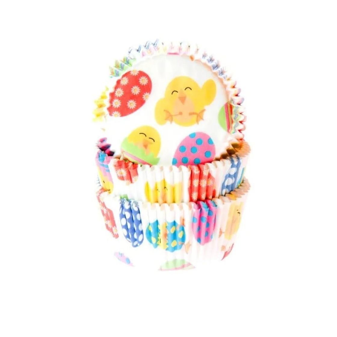 House of Marie Cupcake Vormpjes HoM Paaskuiken 50x33mm. 50st.* Bakvormen Papier
