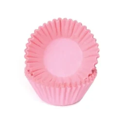House of Marie Cupcake Vormpjes HoM Pastel Roze Petitfour 25x19mm. 100st.* Bakvormen Papier