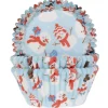 House of Marie Cupcake Vormpjes HoM Sneeuwpoppen 50x33mm. 50st.* Bakvormen Papier