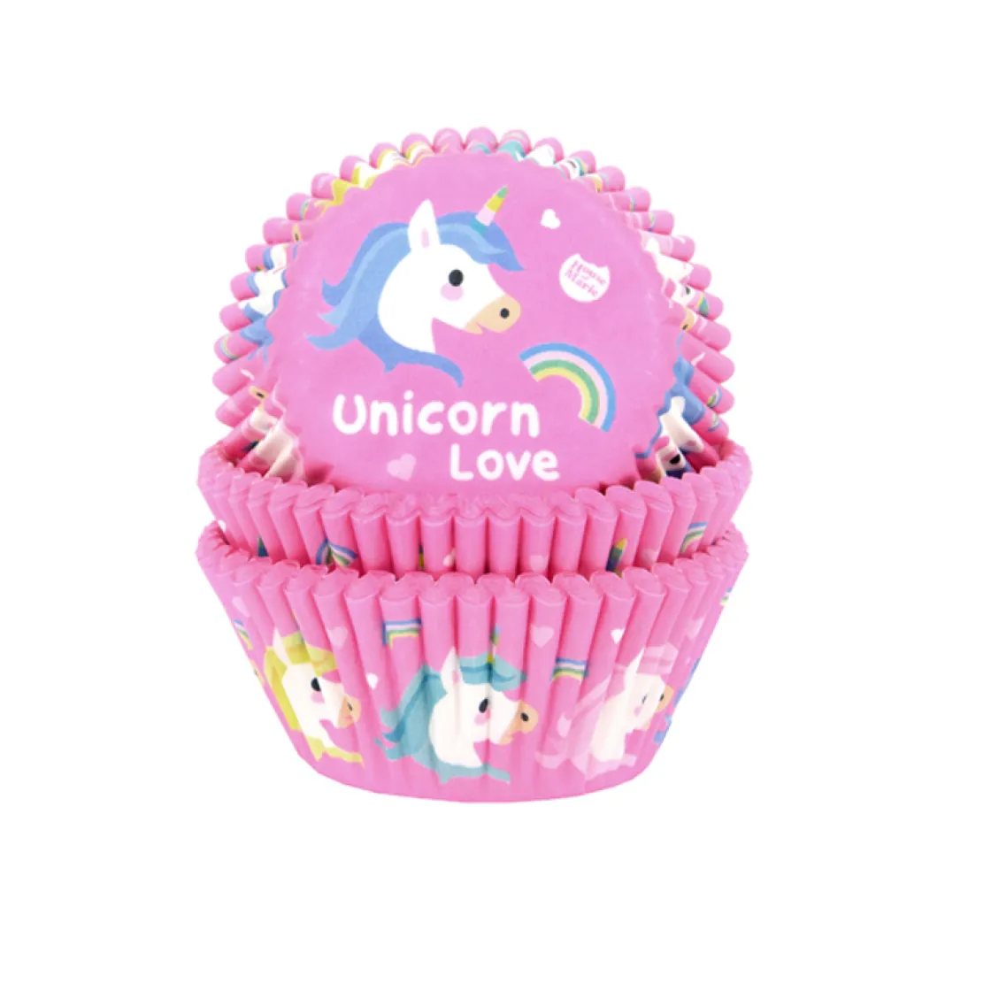House of Marie Cupcake Vormpjes HoM Unicorn 50x33mm. 50st.* Bakvormen Papier