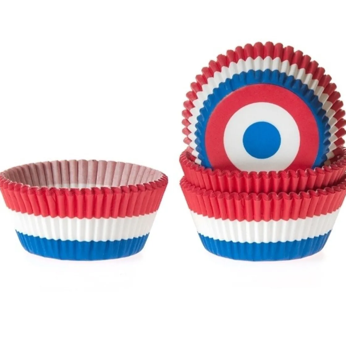 House of Marie Cupcake Vormpjes HoM Vlag Nederland 50x33mm. 50st.* Bakvormen Papier