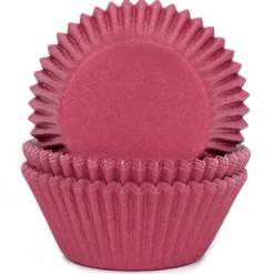 House of Marie Cupcake Vormpjes HoM Wijnrood 50x33mm. 50st.* Bakvormen Papier