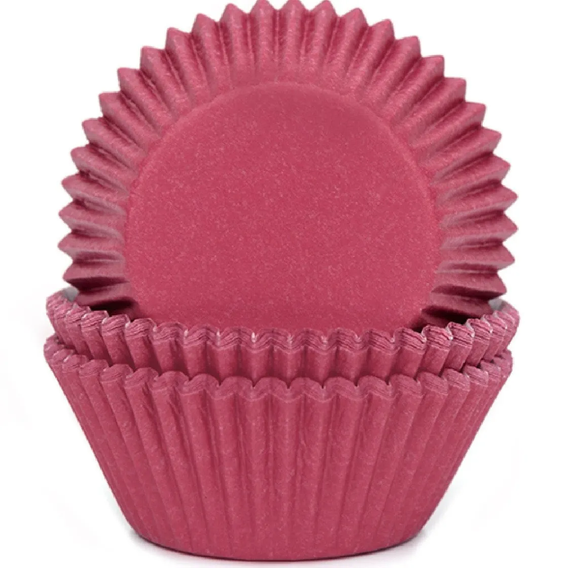 House of Marie Cupcake Vormpjes HoM Wijnrood 50x33mm. 50st.* Bakvormen Papier