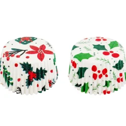 Decora Cupcake Vormpjes Kerst Best Wishes Ø50x32(h)mm 36 stuks* Bakvormen Papier