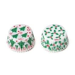 Decora Cupcake Vormpjes Kerstboom & Hulst Ø50x32(h) mm 36 stuks* Bakvormen Papier