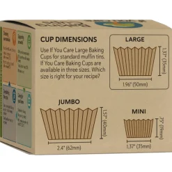 If You Care Cupcake Vormpjes Kraft Ongebleekt 50x35mm 240st.* Bakvormen Papier