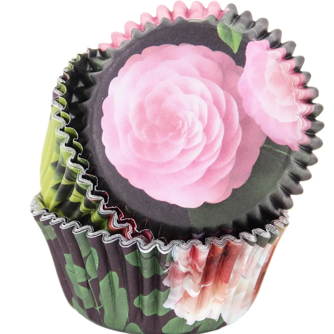 PME Cupcake Vormpjes Bloemmotief 60 stuks* Bakvormen Papier