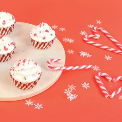 PME Cupcake Vormpjes Kerst Zuurstok 30 stuks* Bakvormen Papier