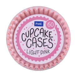 PME Cupcake Vormpjes Licht Roze 60 stuks* Bakvormen Papier