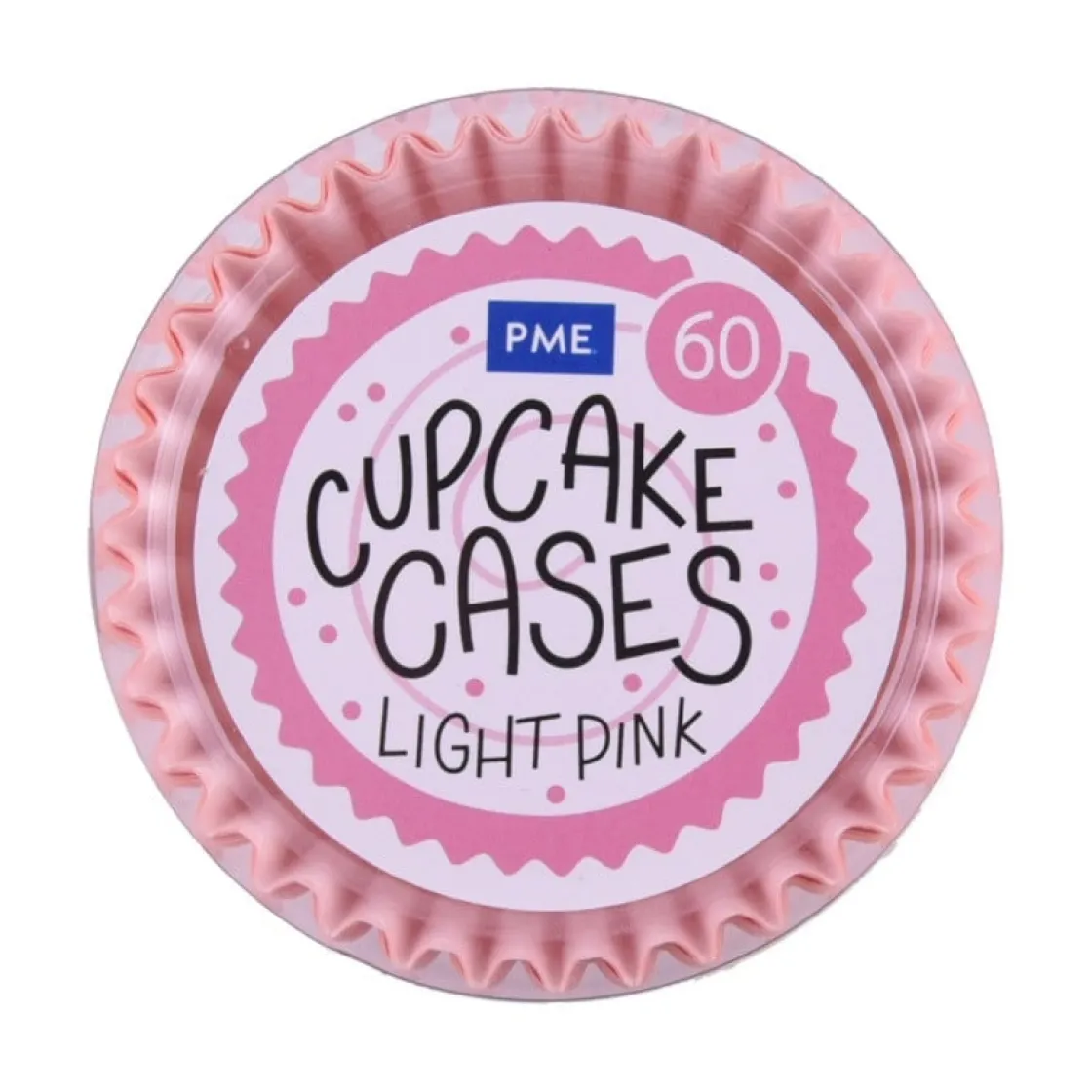PME Cupcake Vormpjes Licht Roze 60 stuks* Bakvormen Papier
