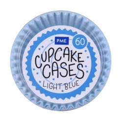 PME Cupcake Vormpjes Licht Blauw 60 stuks* Bakvormen Papier