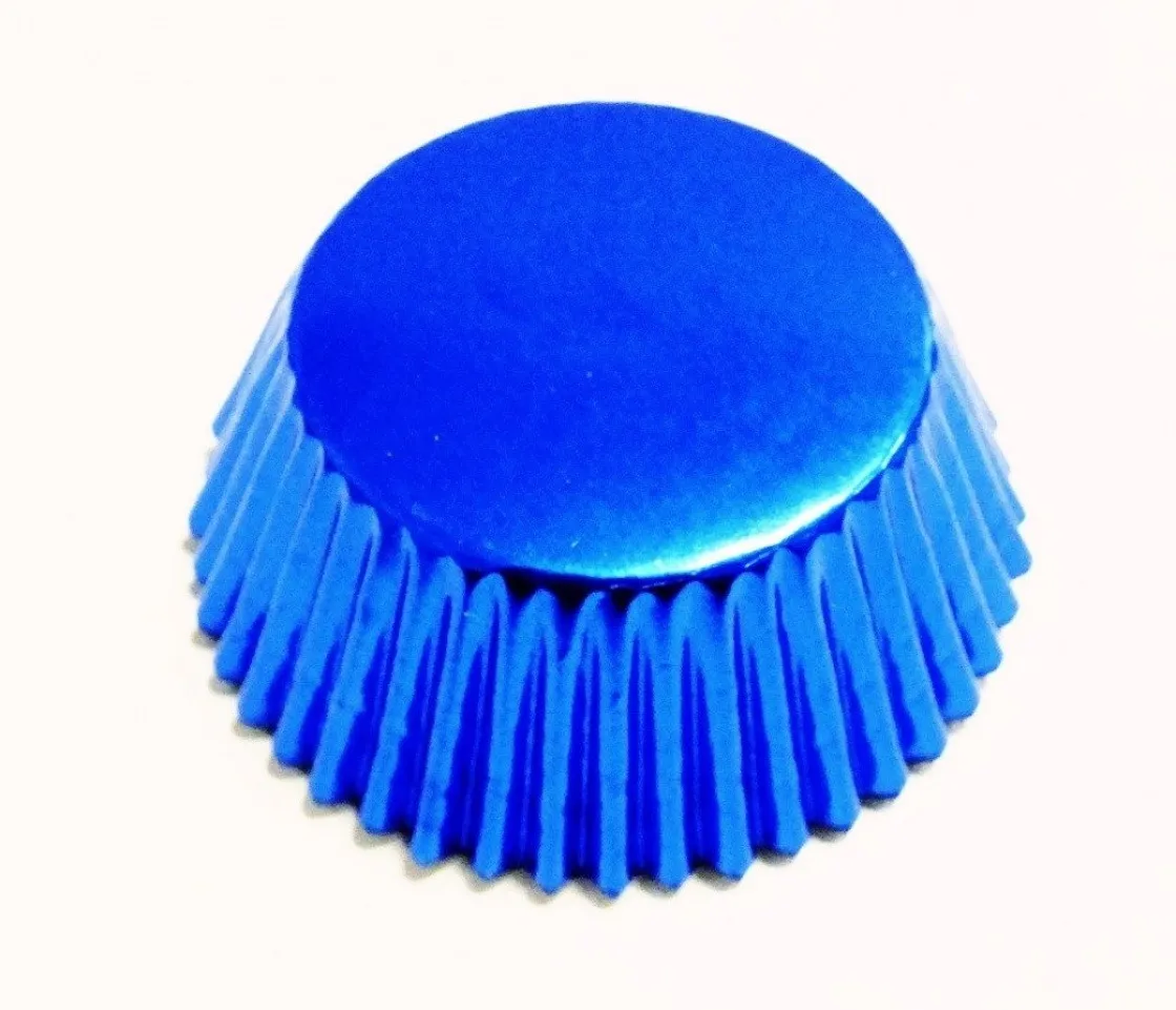 PME Cupcake Vormpjes Metallic Blauw 30 stuks* Bakvormen Papier