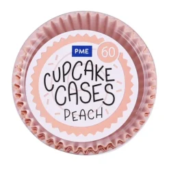 PME Cupcake Vormpjes Peach 60 stuks* Bakvormen Papier