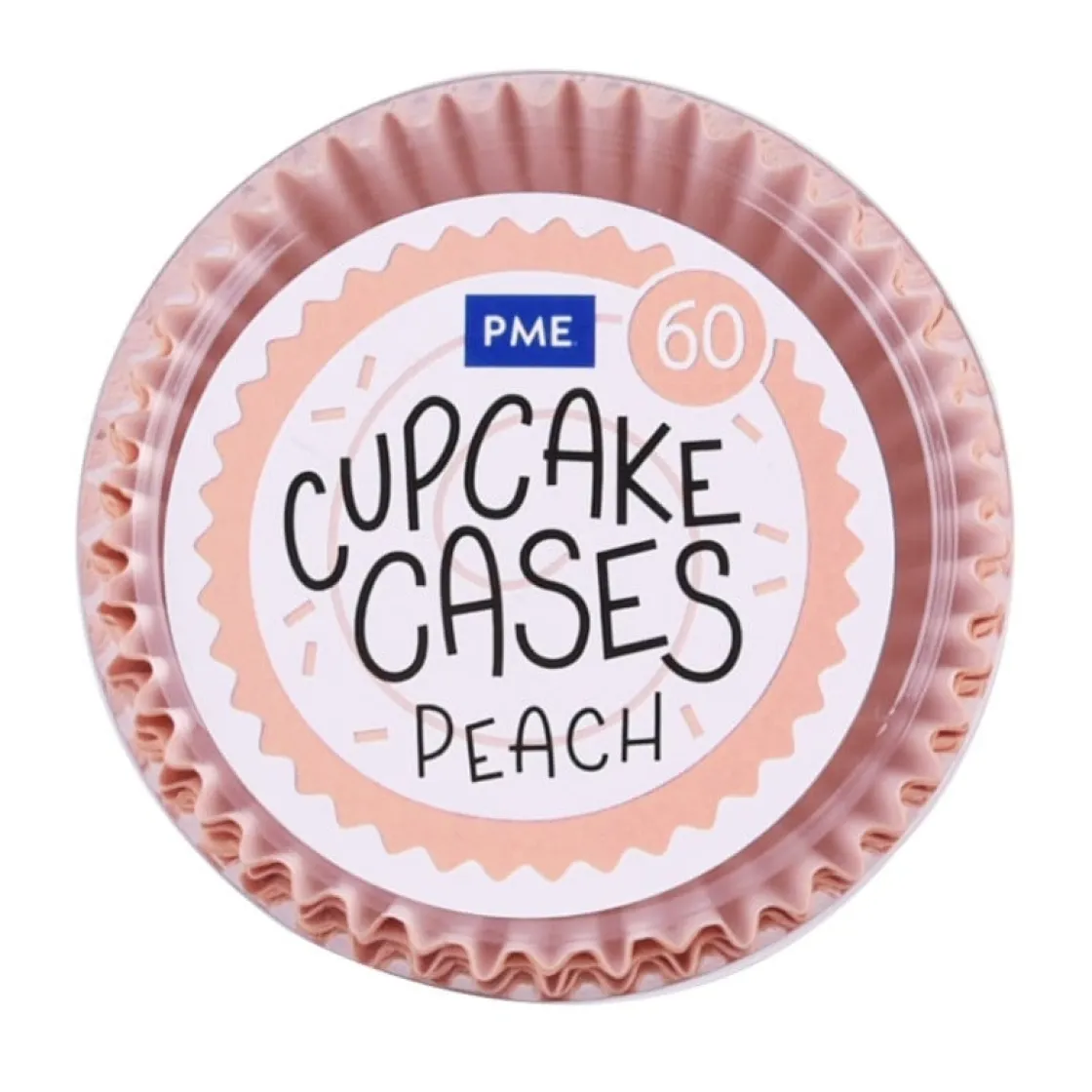 PME Cupcake Vormpjes Peach 60 stuks* Bakvormen Papier