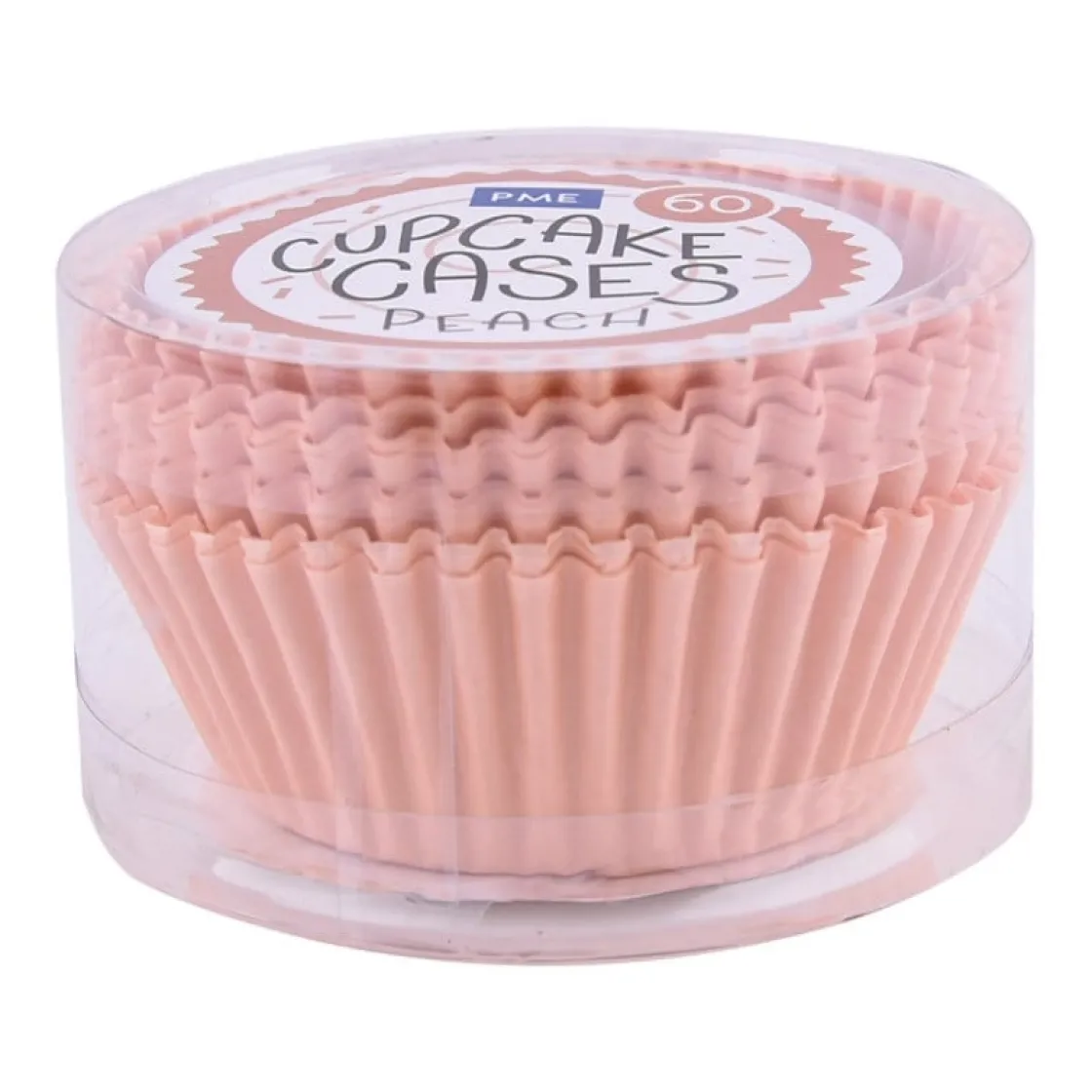 PME Cupcake Vormpjes Peach 60 stuks* Bakvormen Papier
